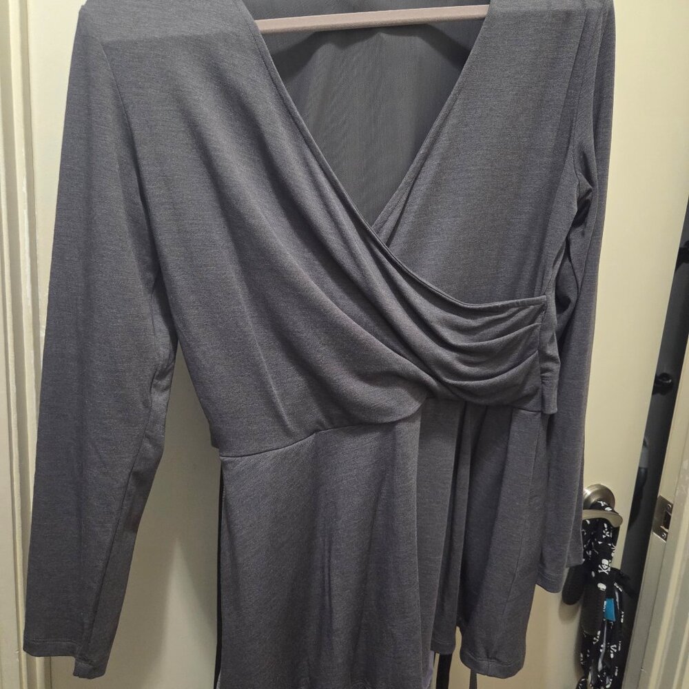 Betabrand Pose peplum wrap top x 2
